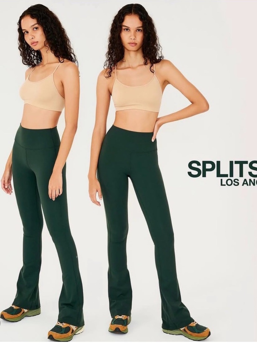 Splits 59 Raquel Flares High Waist Leggings -Forest Green